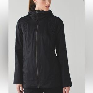 lululemon athletica Black Hooded Utility Jacket